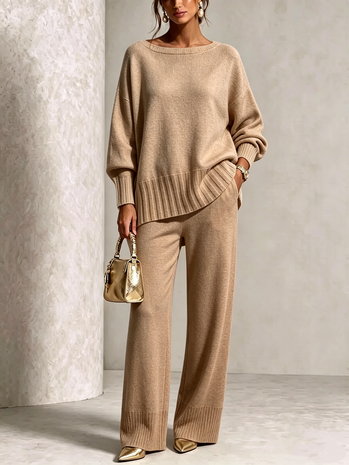 🤲New Arrivals🔥Hot Sale Soft Cashmere Casual Sweater Suit
